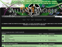 Tablet Screenshot of forum.alliance-magique.com